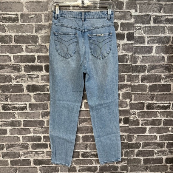 Rolla’s dusters hi rise slim jeans distressed medium wash - Picture 7 of 11